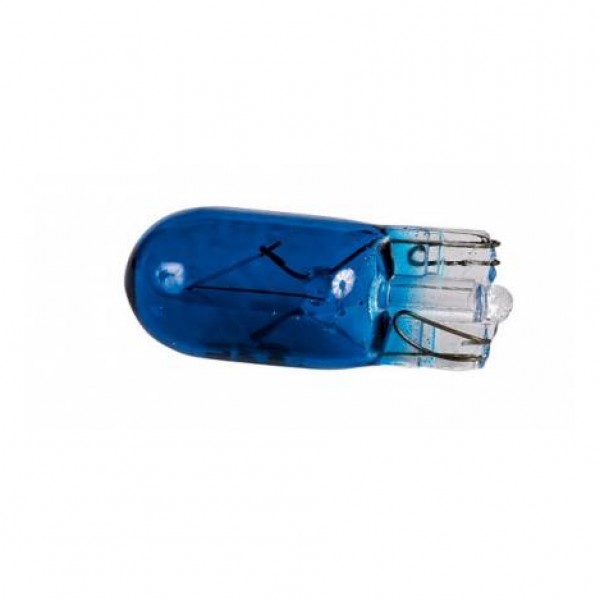 Lámpara wedge 12v 5w (t10) w2.1x9.5d azul. blister