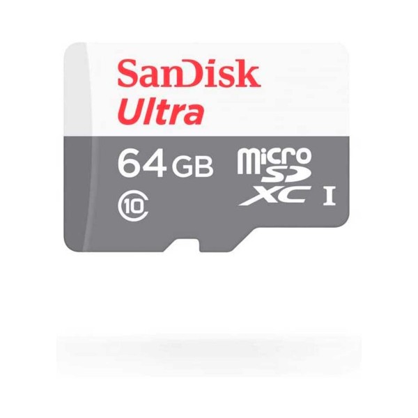 Sandisk tarjeta de memoria microsd xc uhs-i clase 10 de 64gb 80mb/s + adaptador